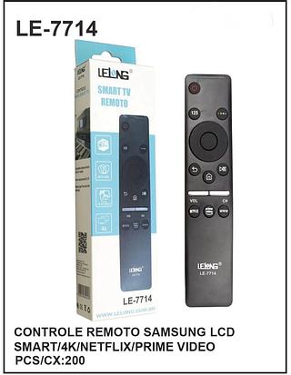 CONTROLE REMOTO SAMSUNG LCD SMARTI4K/NETFLIX/PRIME VIDEO