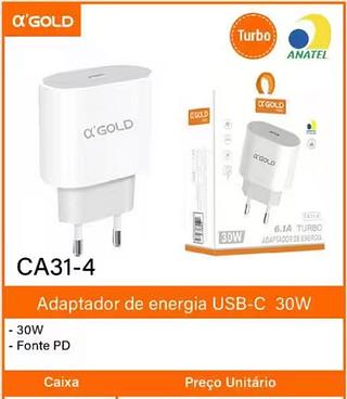 Adaptador de energia USB-C 30W