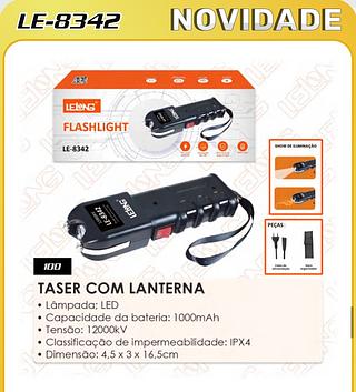 TASER COM LANTERNA