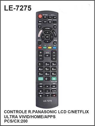 CONTROLE R.PANASONIC LCD C/NETFLIX ULTRA VIVID/HOME/APPS