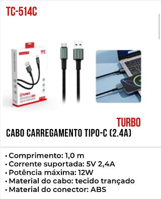 CABO CARREGAMENTO TIPO-C (2.4A)