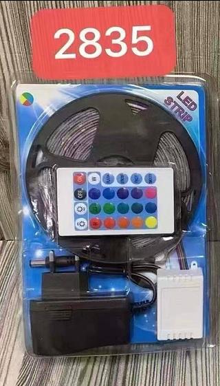 Fita Led Rgb 3528 Colorida 5m + Controle+Fonte