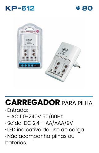 CARREGADOR PARA PILHA