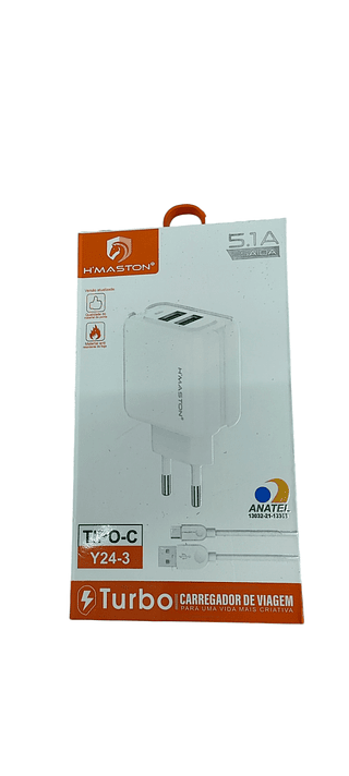 HMASTON-CARREGADOR DE VIAGEM 5.1A 2USB-TPC