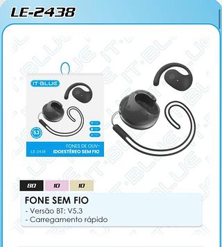 FONE SEM FIO - Versão BT: V5.3 - Carregamento rápido