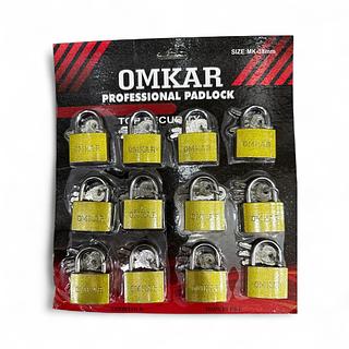 12 Unidades Cadeado 25 MM Cartela