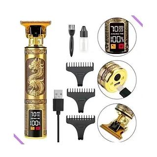 ￼Máquina De Cortar Cabelo Barba Profissional Com Led Barbeador E Cortador Digital