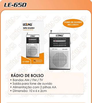 RÁDIO DE BOLSO