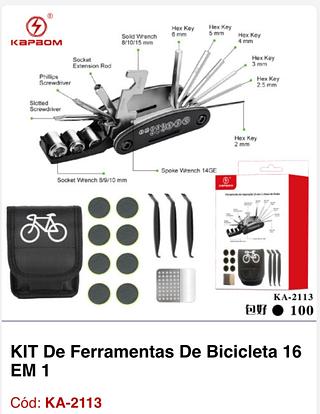 KIT De Ferramentas De Bicicleta 16 EM 1