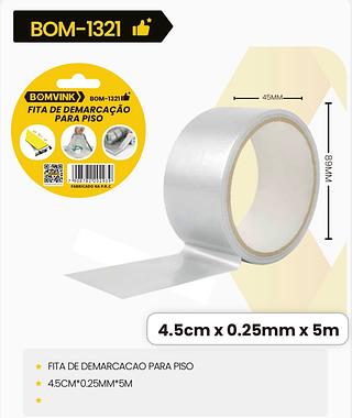 FITA DE DEMARCACAO PARA PISO 4.5CM*0.25MM*5M