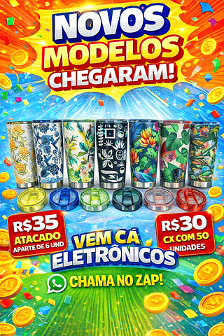 Copo farm com canudo