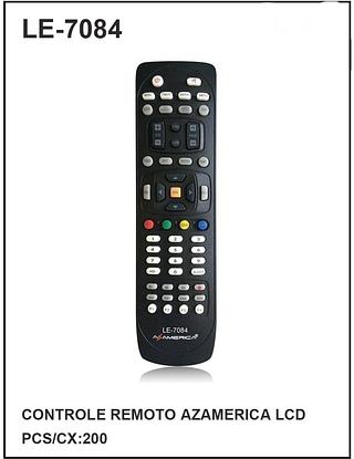 CONTROLE REMOTO AZAMERICA LCD