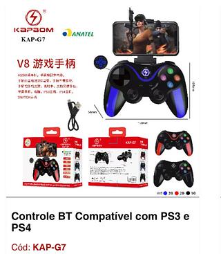 Controle BT Compatível com PS3 e PS4