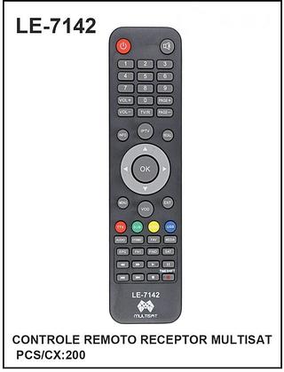 CONTROLE REMOTO RECEPTOR MULTISAT