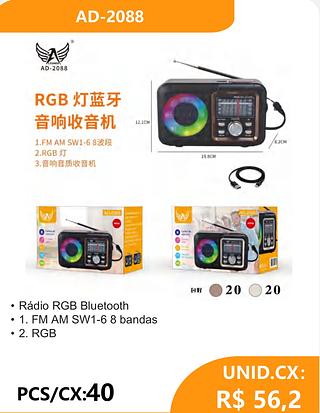 Rádio Clássico • 1. Versão Bluetooth: 5.3 RGB