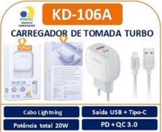 CARREGADOR DE TOMADA TURBO