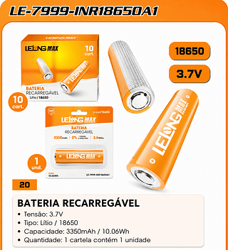 BATERIA RECARREGÁVEL