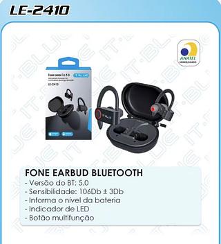 FONE EARBUD BLUETOOTH - Versão do BT: 5.0