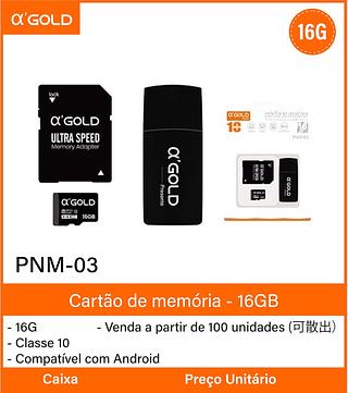 Cartão de Memória 16 GB