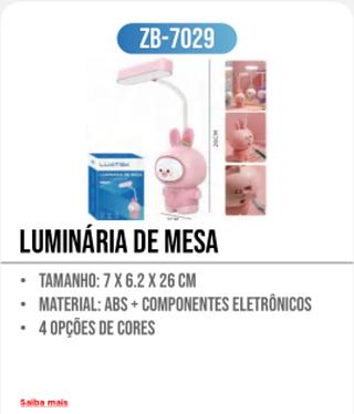 LUMINÁRIA DE MESA