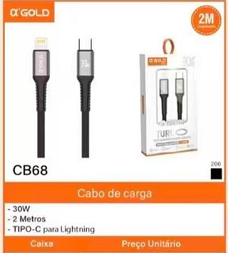 30W - 2 Metros - TIPO-C para Lightning