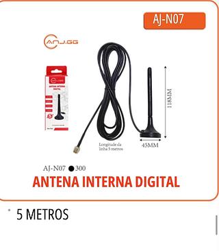 ANTENA DIGITAL INTERNA PARA TV -5M