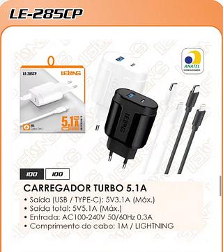 CARREGADOR TURBO 5.1A