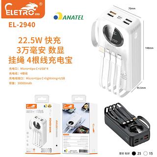 ￼Carregador Power Bank 30000mah Super Rápido Portátil 22,5w