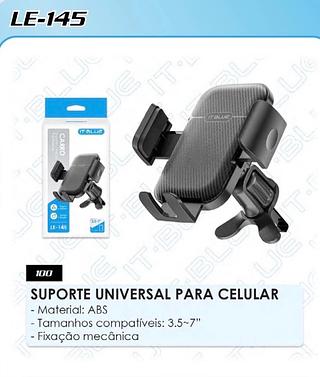 SUPORTE UNIVERSAL PARA CELULAR - Material: ABS - Tamanhos compatíveis: 3.5~7"