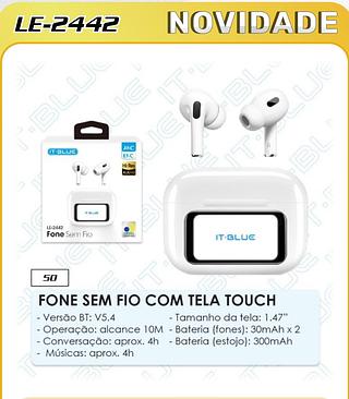 FONE SEM FIO COM TELA TOUCH