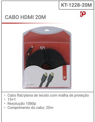 CABO HDMI 20M